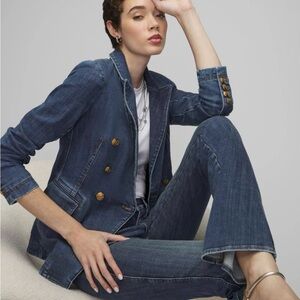 Martin + Osa Indigo Wide Leg Jeans